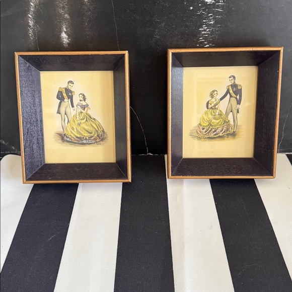 Vintage Romantic Victorian Framed Prints Set | French Cottage Wall Decor - Picture 5 of 7